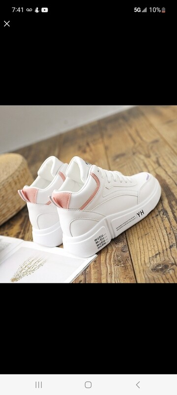 Hight top Women leather casual sneakers