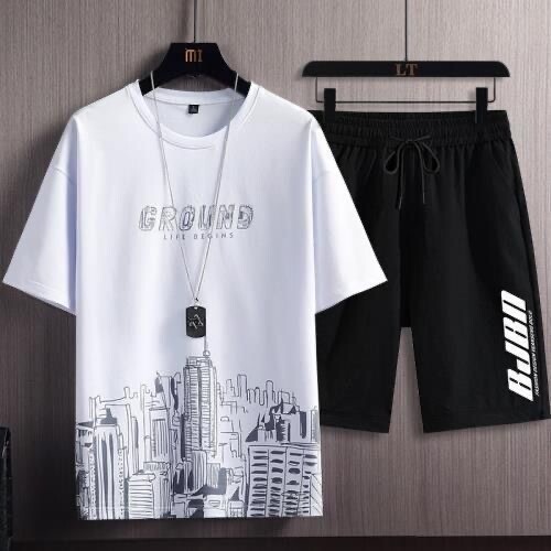 Summer Men&amp;#039;s Fashion New Trendy Brand Ice Silk Suit