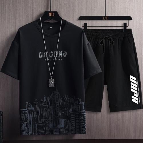 Summer Men&amp;#039;s Fashion New Trendy Brand Ice Silk Suit