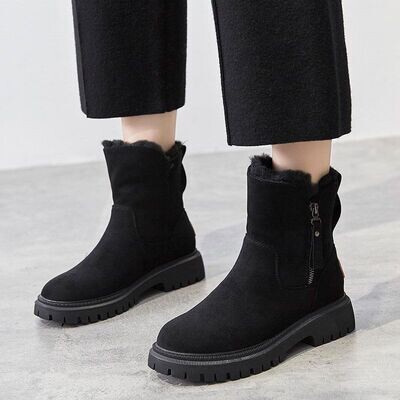 Snow Boots For Women Winter New Style Plus Velvet Women&amp;#039;s Shoes Warm Boots AliExpress Thick Cotton Shoes Northeastern Women&amp;#039;s Boots