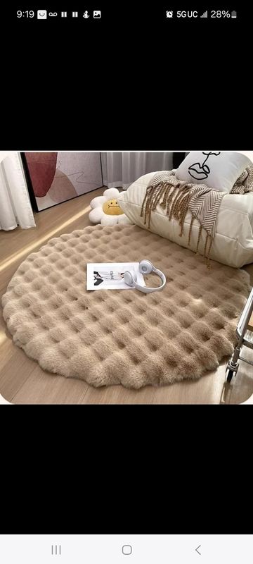 Super Soft plush Round Rug Fluffy carpets for living room and bedroom