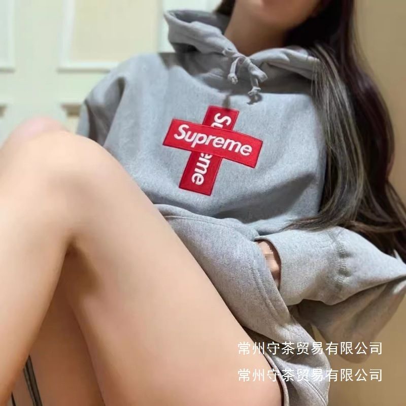 Fleece-Lined Full Series Hooded Sweatshirt Cashew Flower Box Classic Collaboration 19Fw 23Fw Wholesale