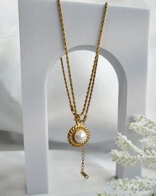 ♡Edumenia Pearl Necklace