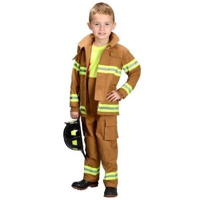 Jr Fire Fighter Suit Tan