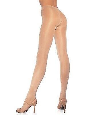 Opaque Sheer Tights Beige