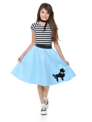Poodle Skirt Blue Child