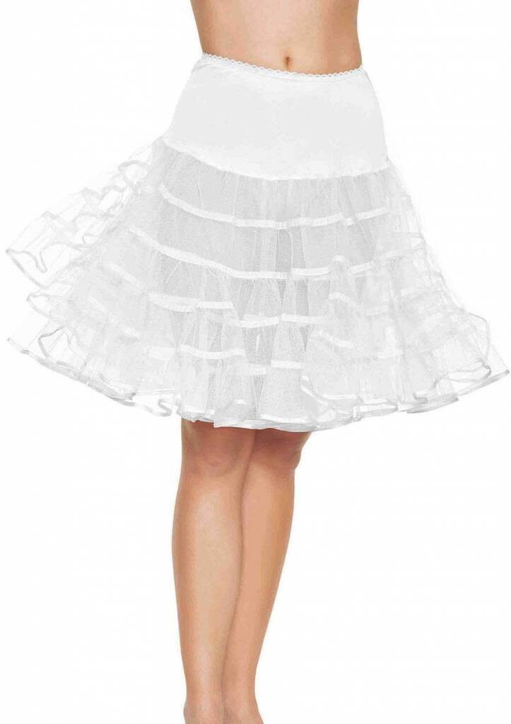 Knee Length Petticoat White