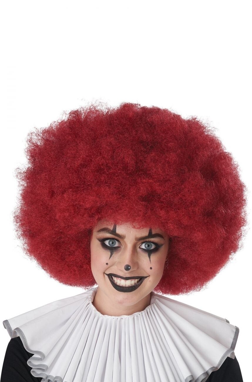 Jumbo Clown Burgundy Wig