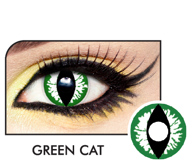 Green Cat Contact Lenses