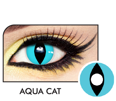 Aqua Cat Contact Lenses