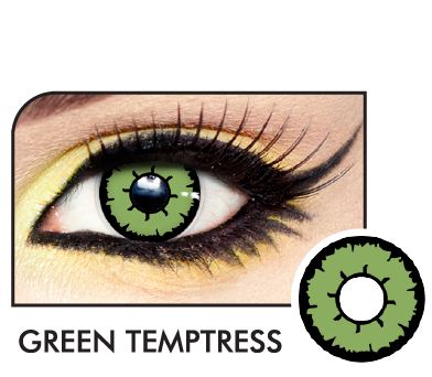 Green Temptress Contact Lenses