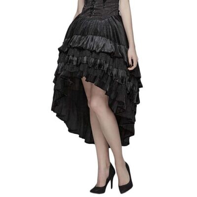 Gothic Dark Grain Velvet Witch Skirt