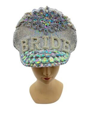 Deluxe Jeweled Bride to Be Festival Hat