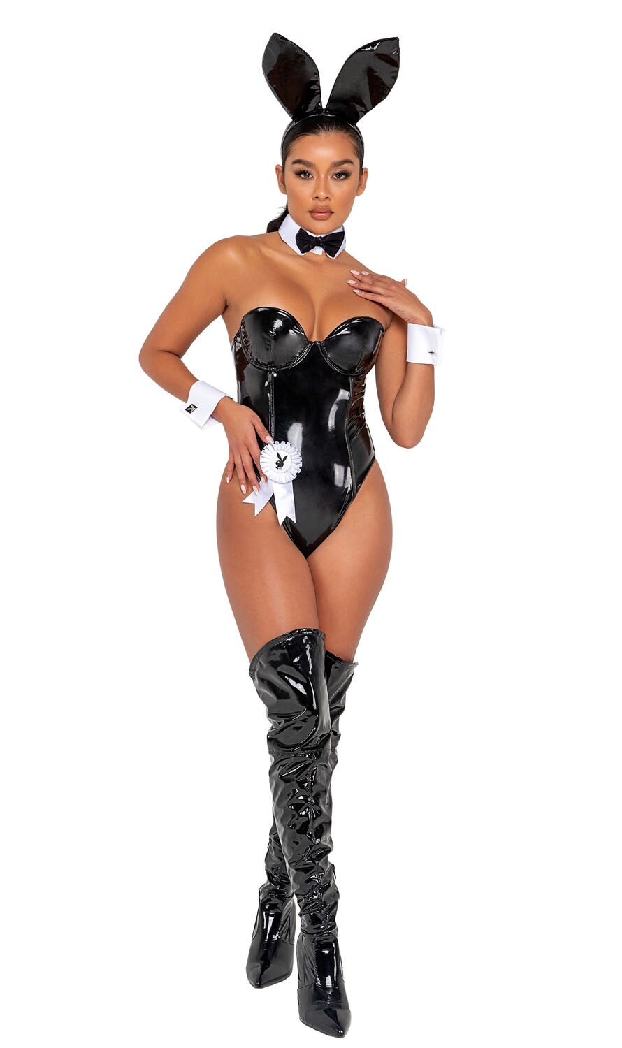 Officially Licensed Playboy Vinyl Seductress Bunny Costume