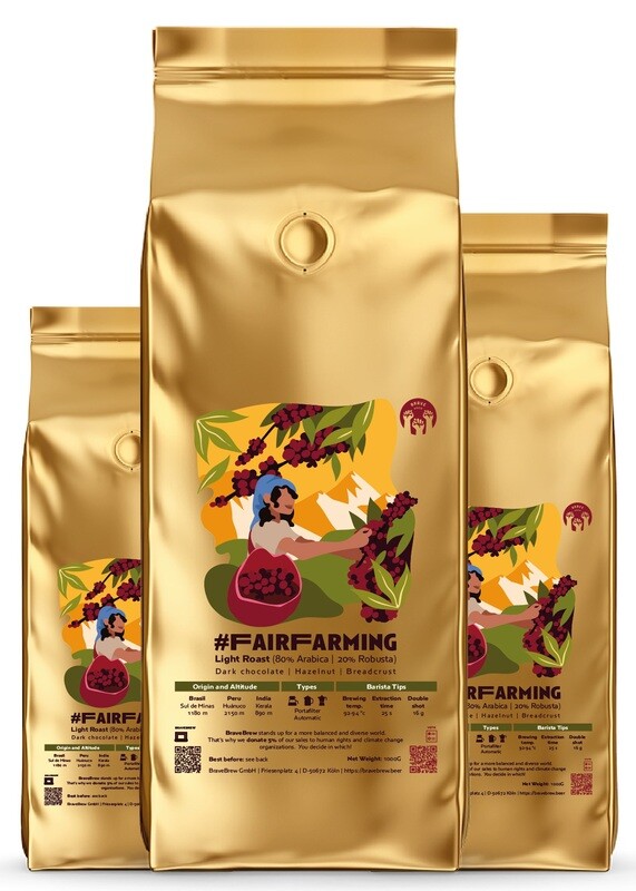#FairFarming Gold (Kaffee-/ Espressobohnen) #FairFarming Gold (Kaffee-/ Espressobohnen)