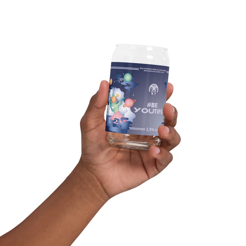 Can-shaped glass #BeYoutiful