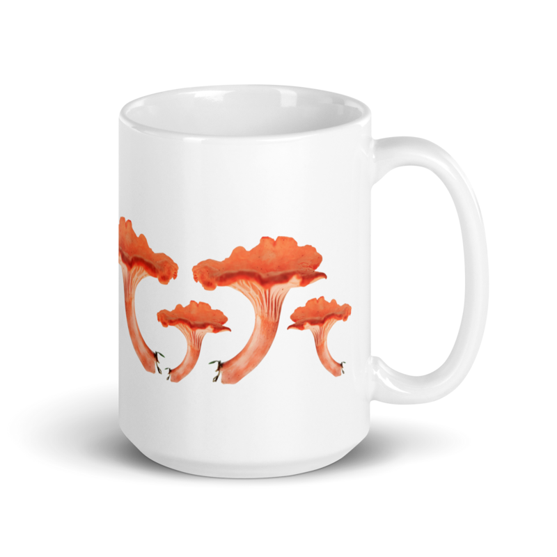 Wild Chanterelle Mushroom - Mug for Coffee and Tea, 15oz.