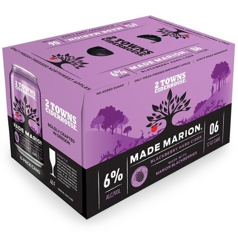 2 Towns Made Marion Blackberry Hard Cider 6pk