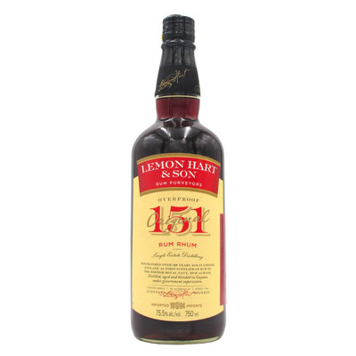 [D] Lemon Hart &amp; Son 151 Overproof Rum