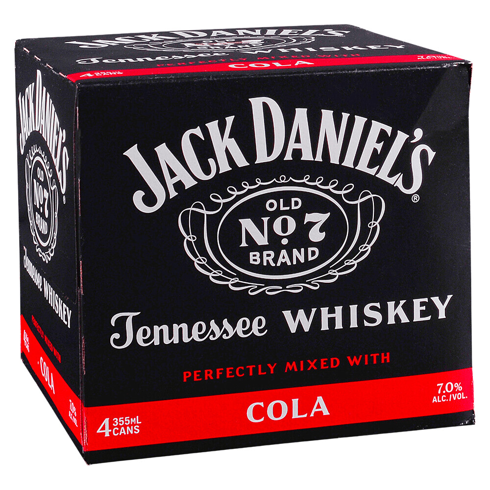 Jack Daniel's & Coke 4pk Cans