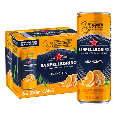 San Pellegrino Aranciata 6pk Cans