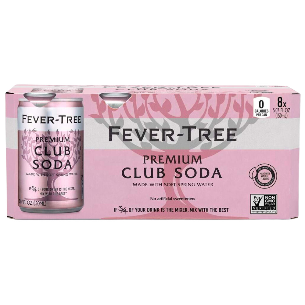 Fever Tree Club Soda 8pk Cans
