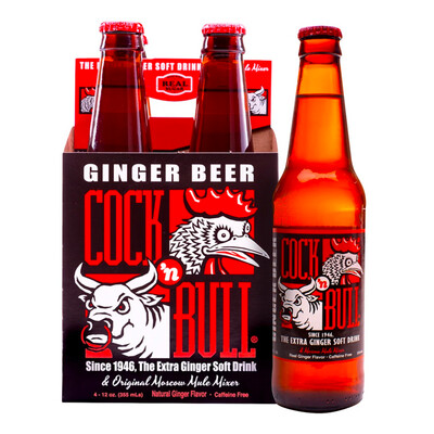 Cock n Bull Ginger Beer 4pk Bottles