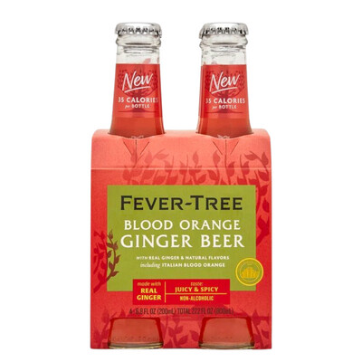 Fever Tree Blood Orange Ginger Beer 4pk Bottles