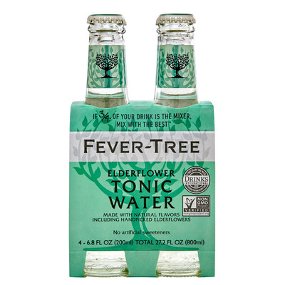 Fever Tree Elderflower Tonic 4pk Bottles