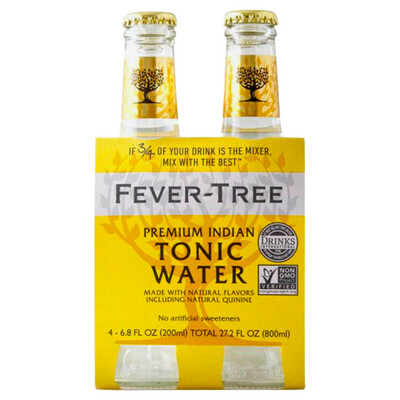 Fever Tree Indian Tonic Water 4pk Bottles