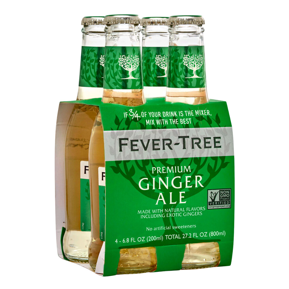 Fever Tree Ginger Ale 4pk Bottles