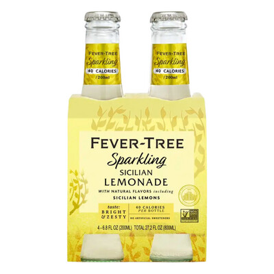 Fever Tree Sicilian Lemonade 4pk Bottles