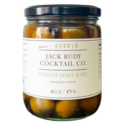 Jack Rudy Vermouth Brined Olives