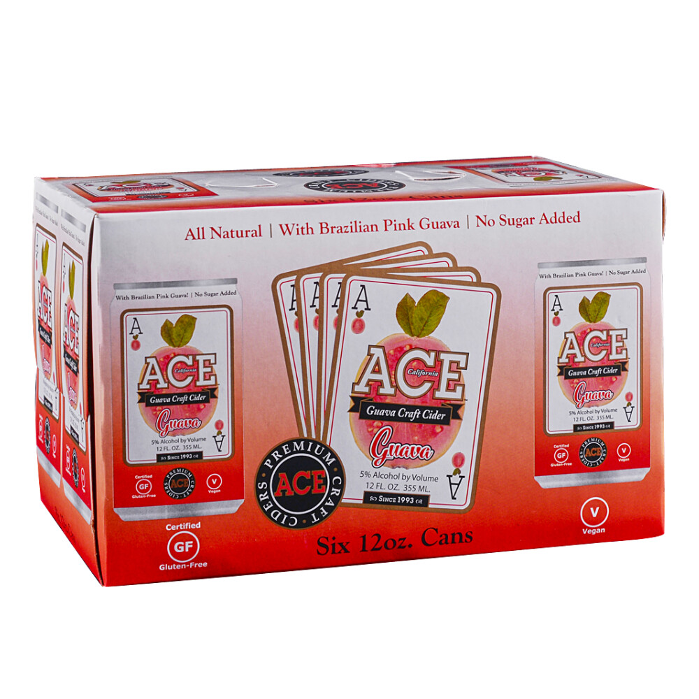 Ace Guava Hard Cider 6pk Can