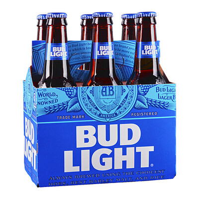 Bud Light 6pk Bottle