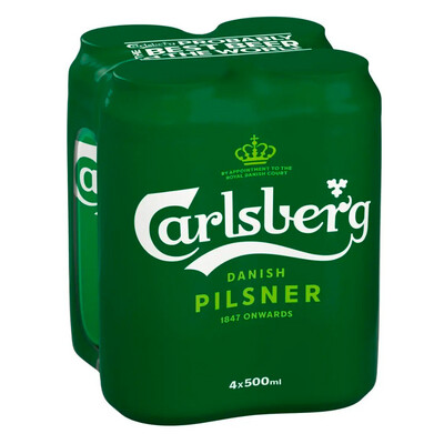 Carlsberg Pilsner 4pk Cans