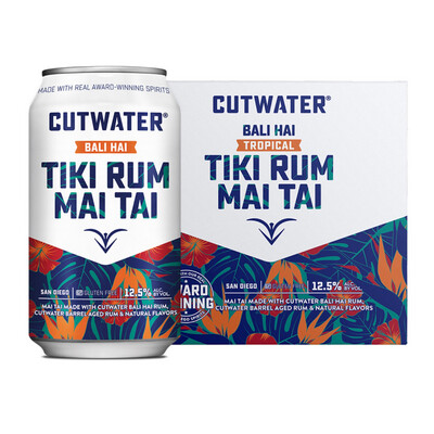 Cutwater Tiki Rum Mai Tai 4pk Can