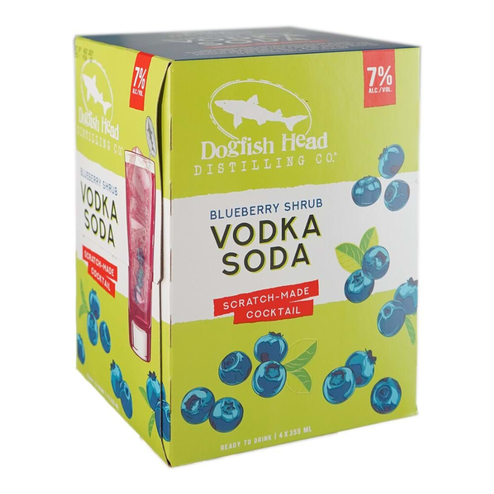 Dogfish Head Blueberry Shrub Vodka Soda 4pk Can Store France44