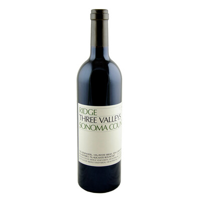 Ridge Vineyards Three Valleys Zinfandel 2022