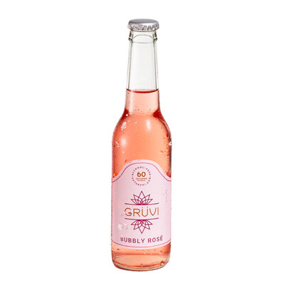 [12oz] Gruvi N/A Bubbly Rose California Bottle
