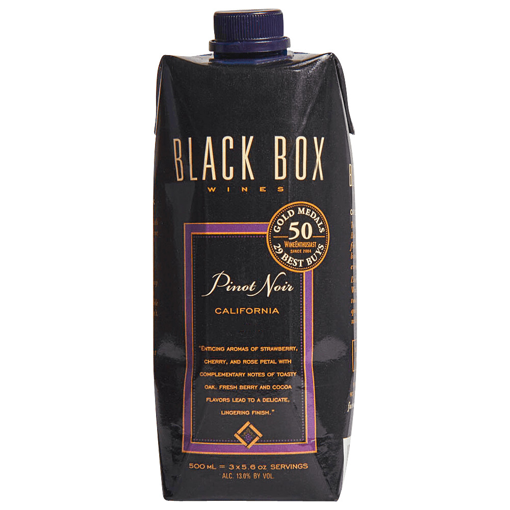 [500ML] Black Box Pinot Noir California NV
