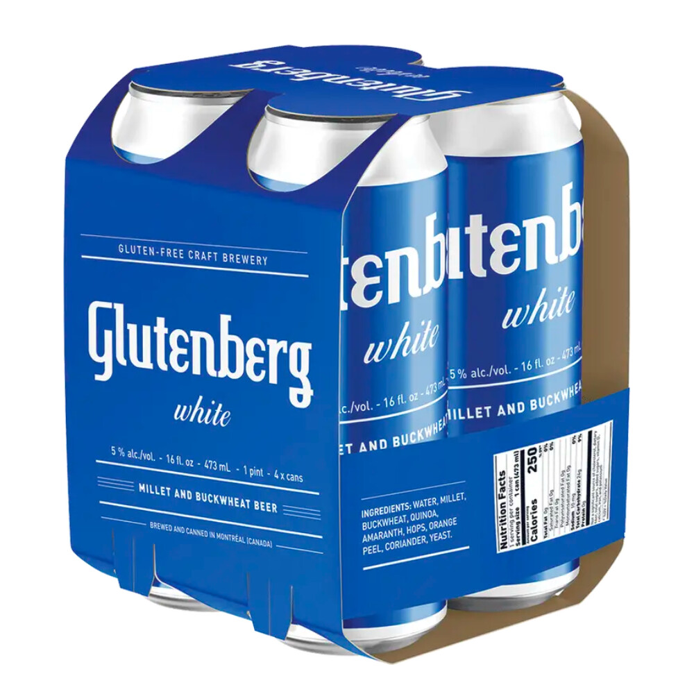 Glutenberg White Ale Gluten Free 4pk Can