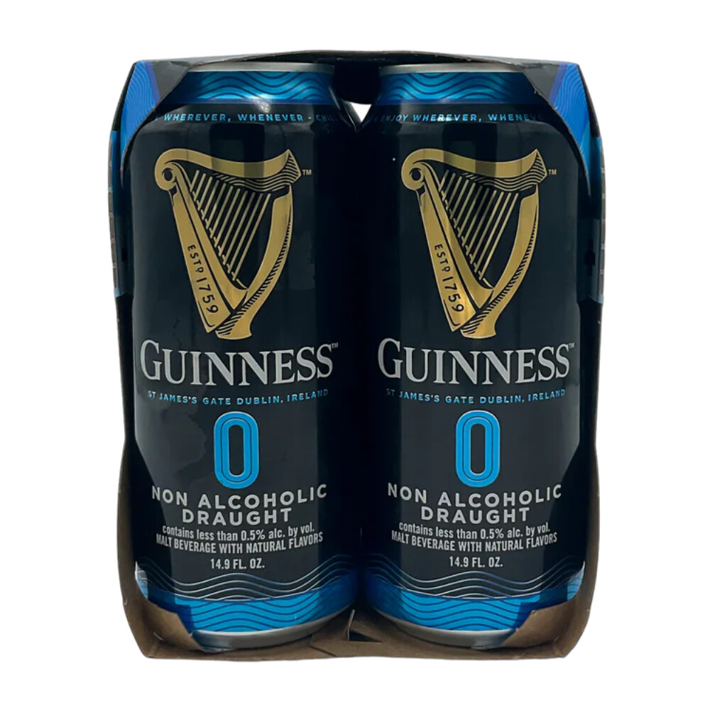 Guinness Zero Non-Alcoholic Draught 4pk Can