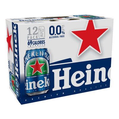 Heineken 0.0% 12pk Can (Alcohol Free)