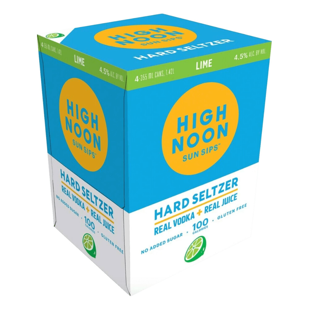 High Noon Lime Vodka Seltzer 4pk Can
