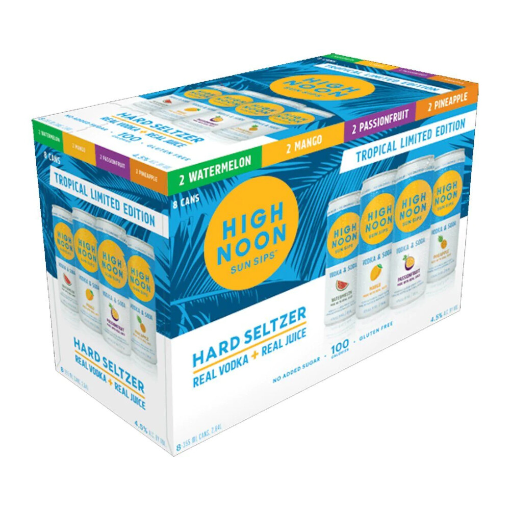 High Noon Tropical Seltzer Variety 8pk Cans