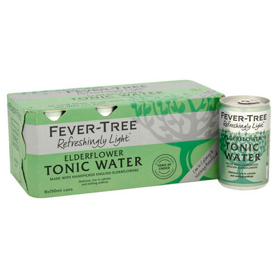 Fever Tree Elderflower Tonic 8pk Cans