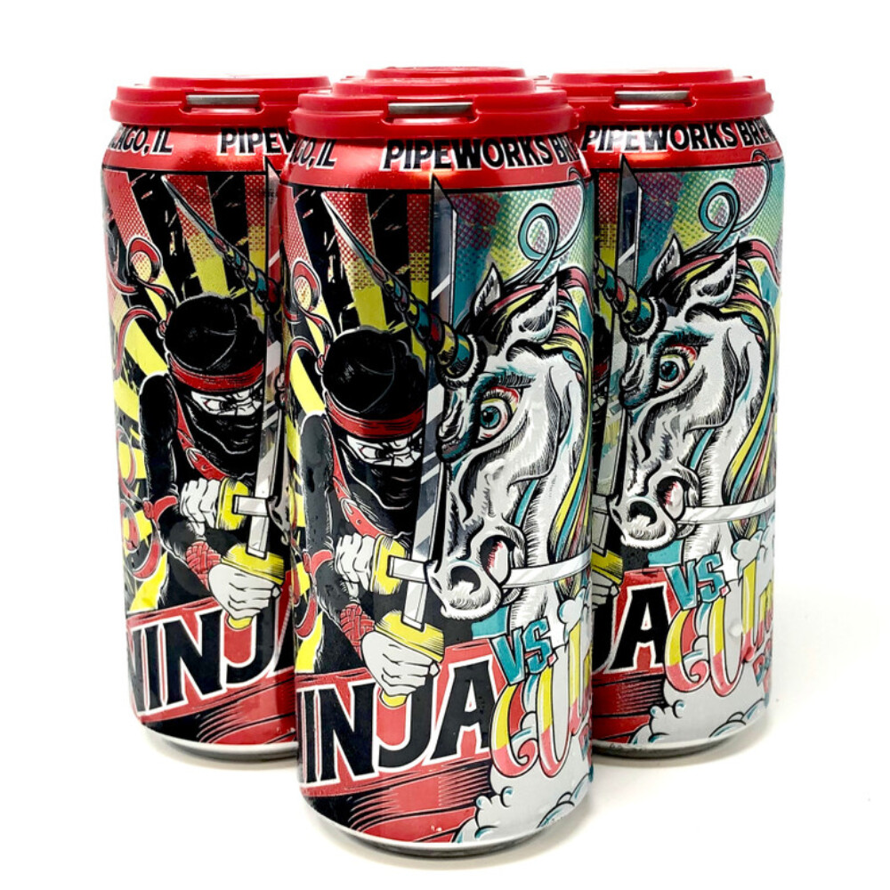 Pipeworks Ninja vs. Unicorn Double IPA 4pk Can