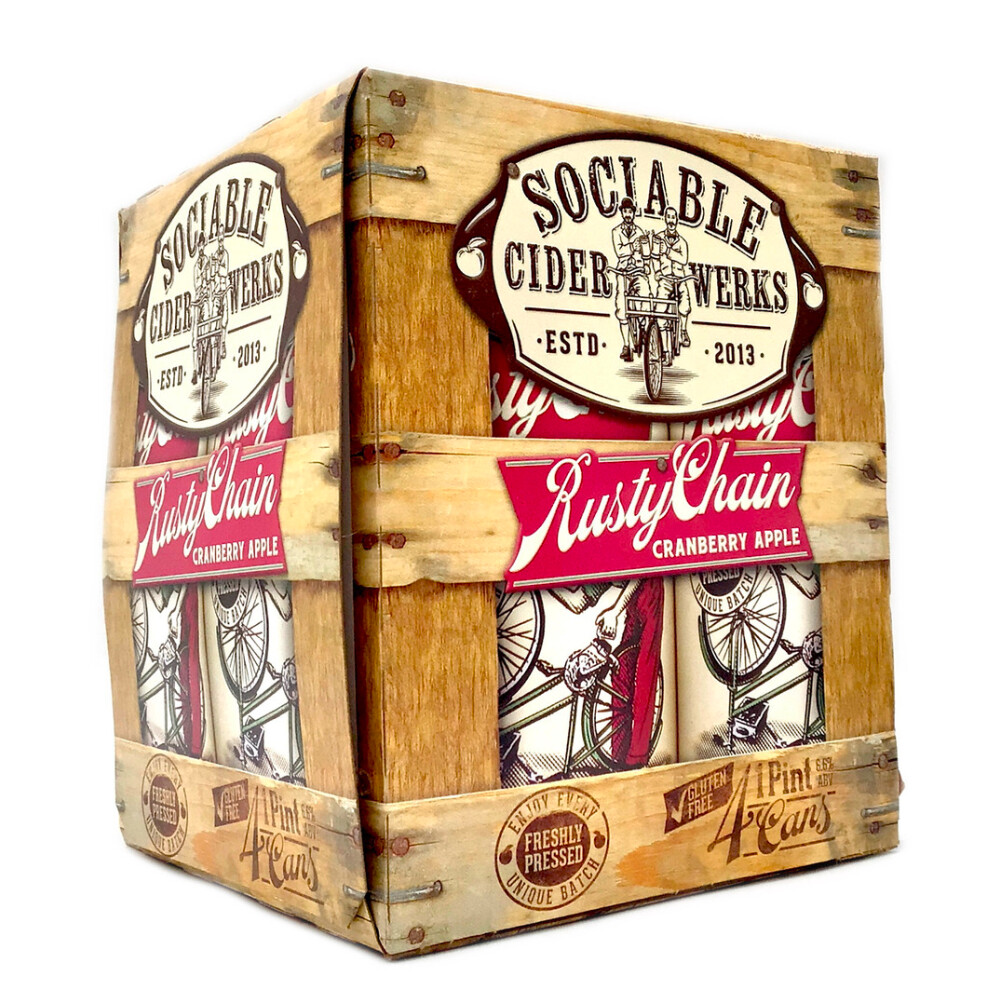 Sociable Rusty Chain Cranberry-Apple 4pk Cans