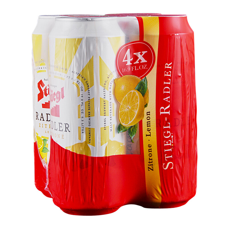 Stiegl Radler Lemon 4pk Cans